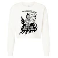 Stop building ugly condos Cropped Pullover Crew