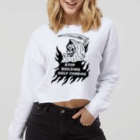 Stop building ugly condos Cropped Pullover Crew