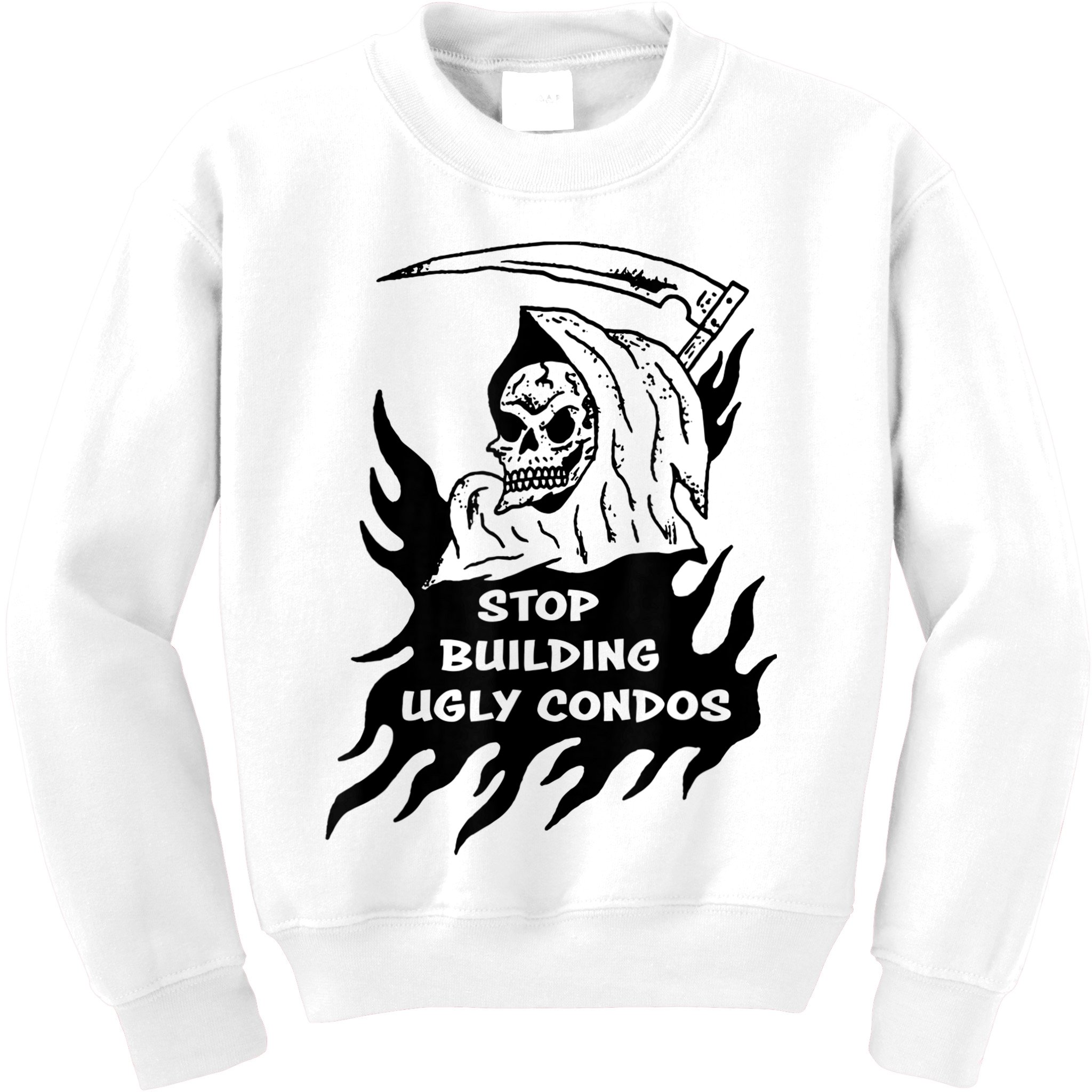 Stop building ugly condos Kids Sweatshirt