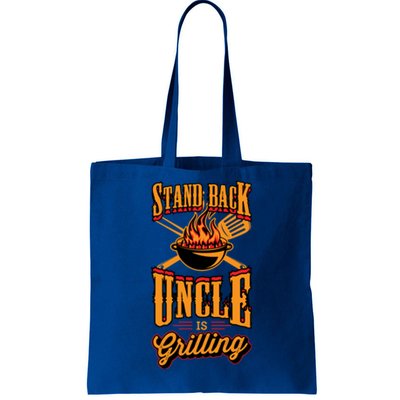 Stand Back Uncle Is Grilling Grill Flame Master Bbq Dad Gift Tote Bag