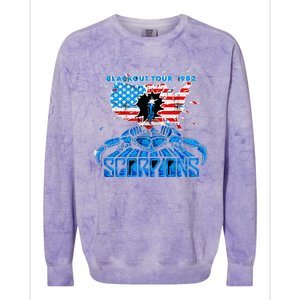 Scorpions Blackout Usa 1982 Colorblast Crewneck Sweatshirt