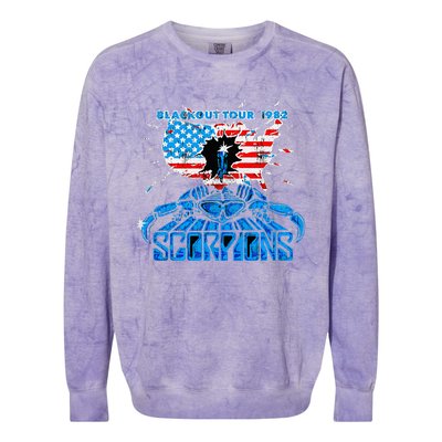 Scorpions Blackout Usa 1982 Colorblast Crewneck Sweatshirt