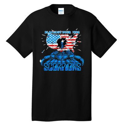 Scorpions Blackout Usa 1982 Tall T-Shirt