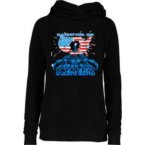 Scorpions Blackout Usa 1982 Womens Funnel Neck Pullover Hood