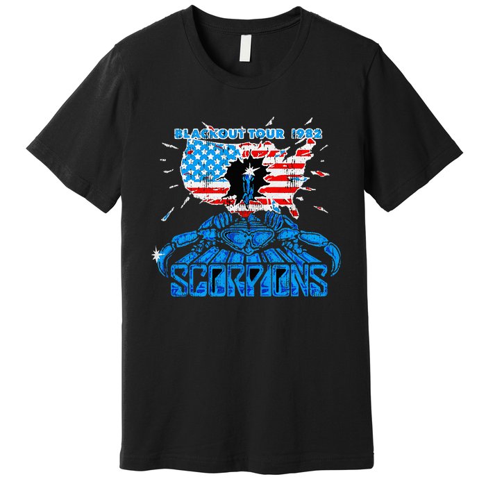 Scorpions Blackout Usa 1982 Premium T-Shirt