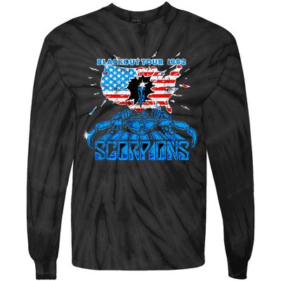 Scorpions Blackout Usa 1982 Tie-Dye Long Sleeve Shirt