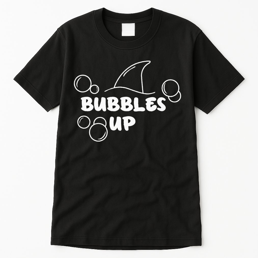 Shark Bubbles Up Tall T-Shirt