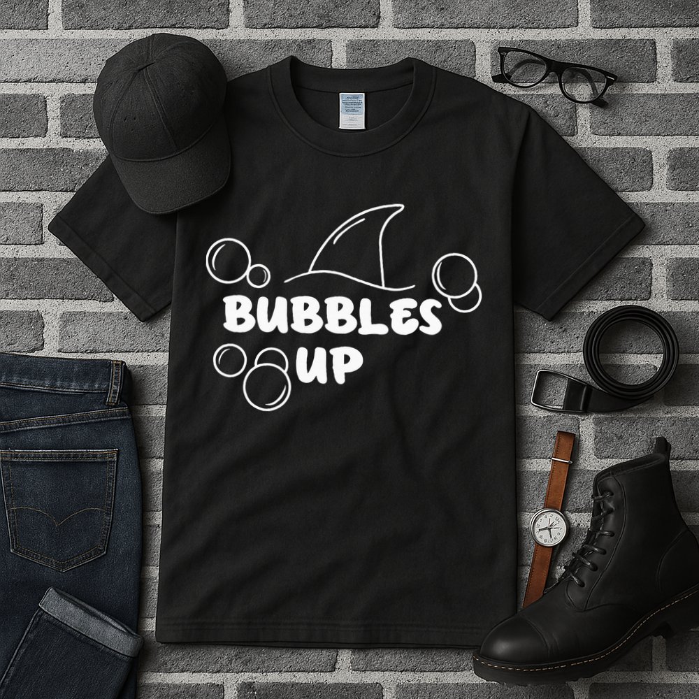 Shark Bubbles Up Tall T-Shirt