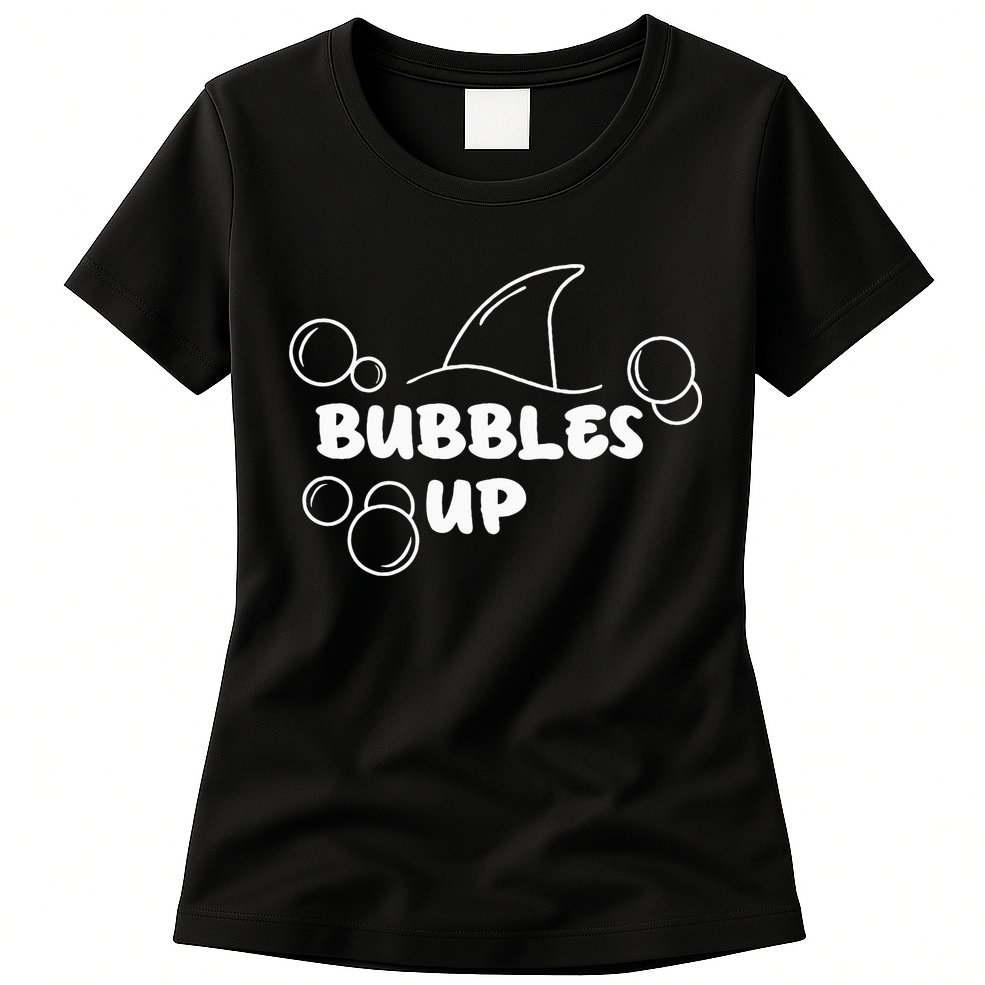 Shark Bubbles Up Womens T-Shirt