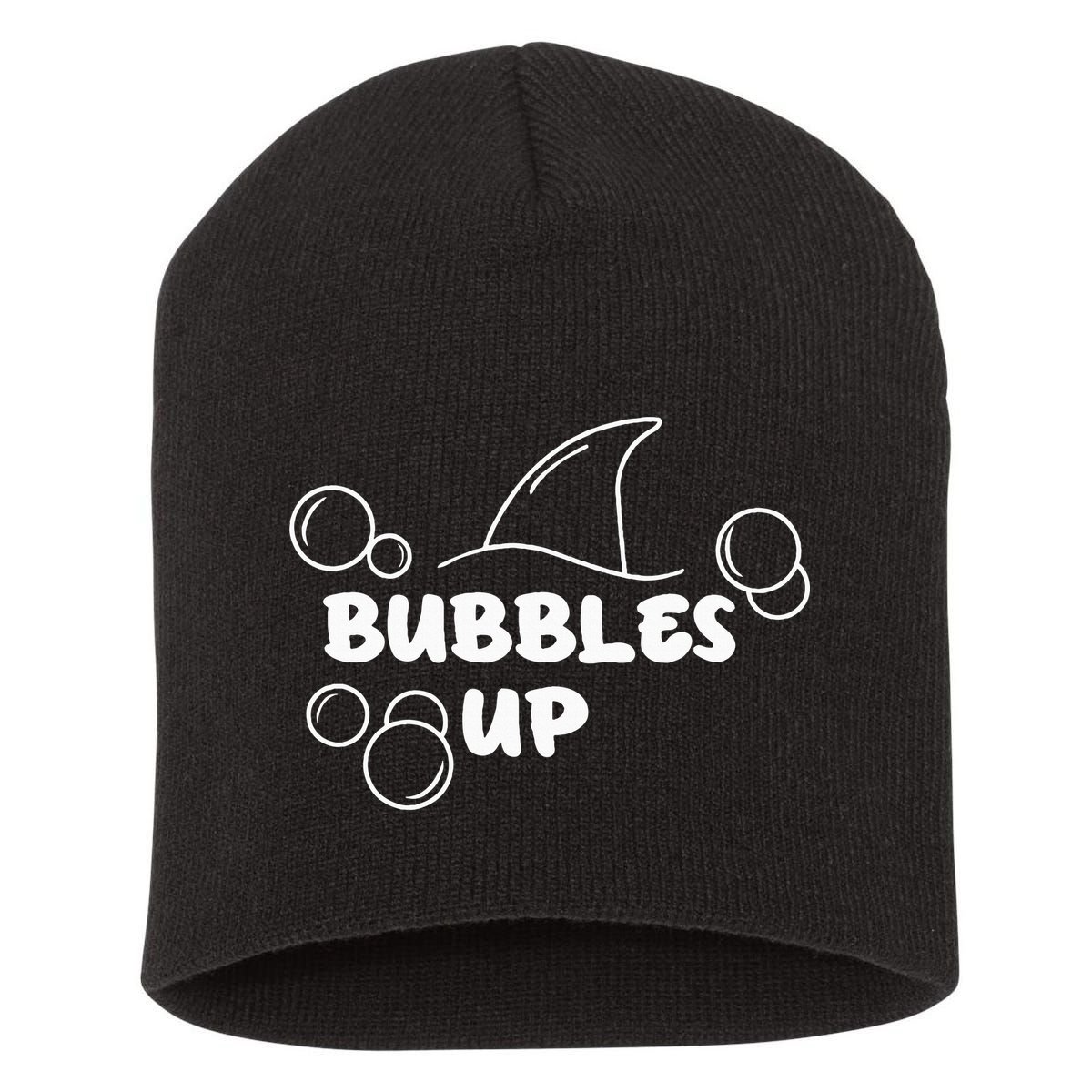 Shark Bubbles Up Short Acrylic Beanie