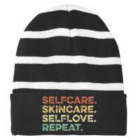 Short Bus VIP (Im Special) Funny Saying School Bus Striped Beanie with Solid Band