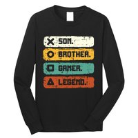 Son Brother Video Gamer Legend Gaming Teens Long Sleeve Shirt