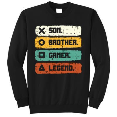 Son Brother Video Gamer Legend Gaming Teens Sweatshirt