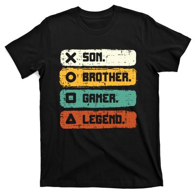 Son Brother Video Gamer Legend Gaming Teens T-Shirt