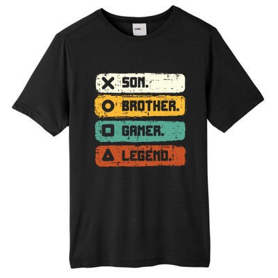 Son Brother Video Gamer Legend Gaming Teens Tall Fusion ChromaSoft Performance T-Shirt