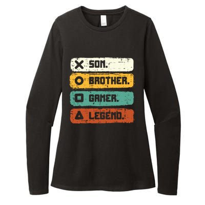 Son Brother Video Gamer Legend Gaming Teens Womens CVC Long Sleeve Shirt