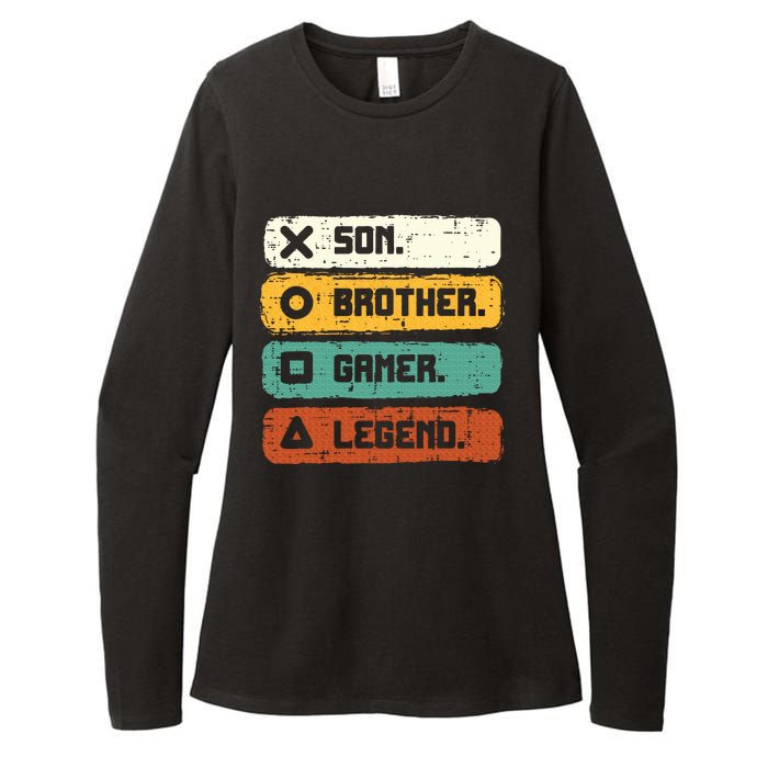 Son Brother Video Gamer Legend Gaming Teens Womens CVC Long Sleeve Shirt