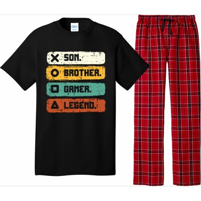 Son Brother Video Gamer Legend Gaming Teens Pajama Set