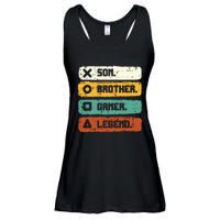 Son Brother Video Gamer Legend Gaming Teens Ladies Essential Flowy Tank