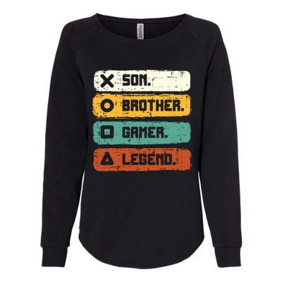 Son Brother Video Gamer Legend Gaming Teens Womens California Wash Sweatshirt