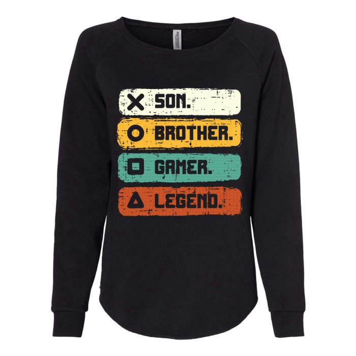 Son Brother Video Gamer Legend Gaming Teens Womens California Wash Sweatshirt