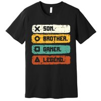 Son Brother Video Gamer Legend Gaming Teens Premium T-Shirt