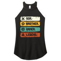 Son Brother Video Gamer Legend Gaming Teens Women's Perfect Tri Rocker Tank