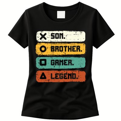 Son Brother Video Gamer Legend Gaming Teens Women's T-Shirt