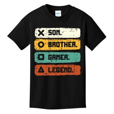 Son Brother Video Gamer Legend Gaming Teens Kids T-Shirt