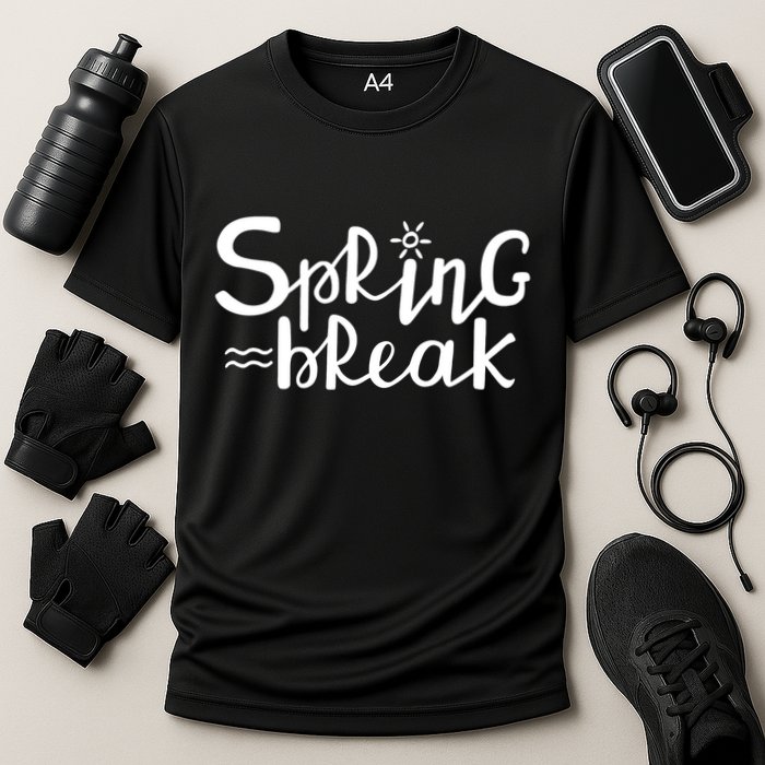 Spring Break Vacation Gift Cooling Performance Crew T-Shirt