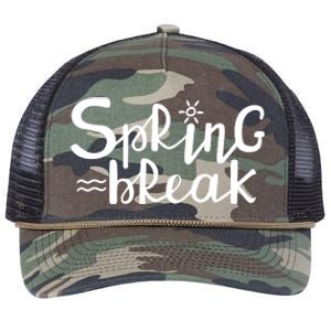 Spring Break Vacation Gift Retro Rope Trucker Hat Cap