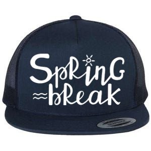 Spring Break Vacation Gift Flat Bill Trucker Hat