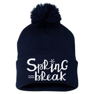 Spring Break Vacation Gift Pom Pom 12in Knit Beanie