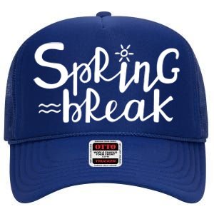 Spring Break Vacation Gift High Crown Mesh Back Trucker Hat