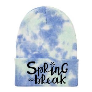 Spring Break Vacation Gift Tie Dye 12in Knit Beanie