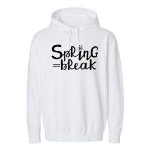 Spring Break Vacation Gift Garment-Dyed Fleece Hoodie