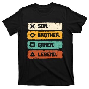 Son Brother Video Gamer Legend Gaming T-Shirt