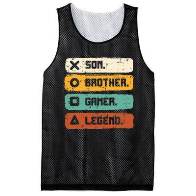 Son Brother Video Gamer Legend Gaming Mesh Reversible Basketball Jersey Tank