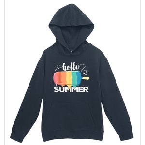 Sunny Beach Vacation Ice Cream Popsicle Hello Summer Urban Pullover Hoodie