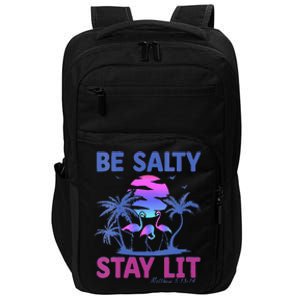 Summer Beach Vacation Be Salty Stay Lit Matthew 51314 Impact Tech Backpack