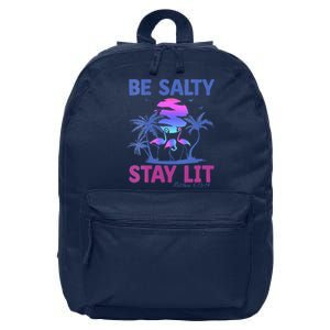 Summer Beach Vacation Be Salty Stay Lit Matthew 51314 16 in Basic Backpack