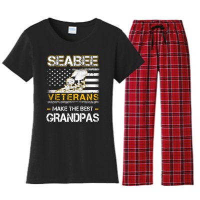 Sea Bee Veterans Make The Best Grandpas Women's Flannel Pajama Set