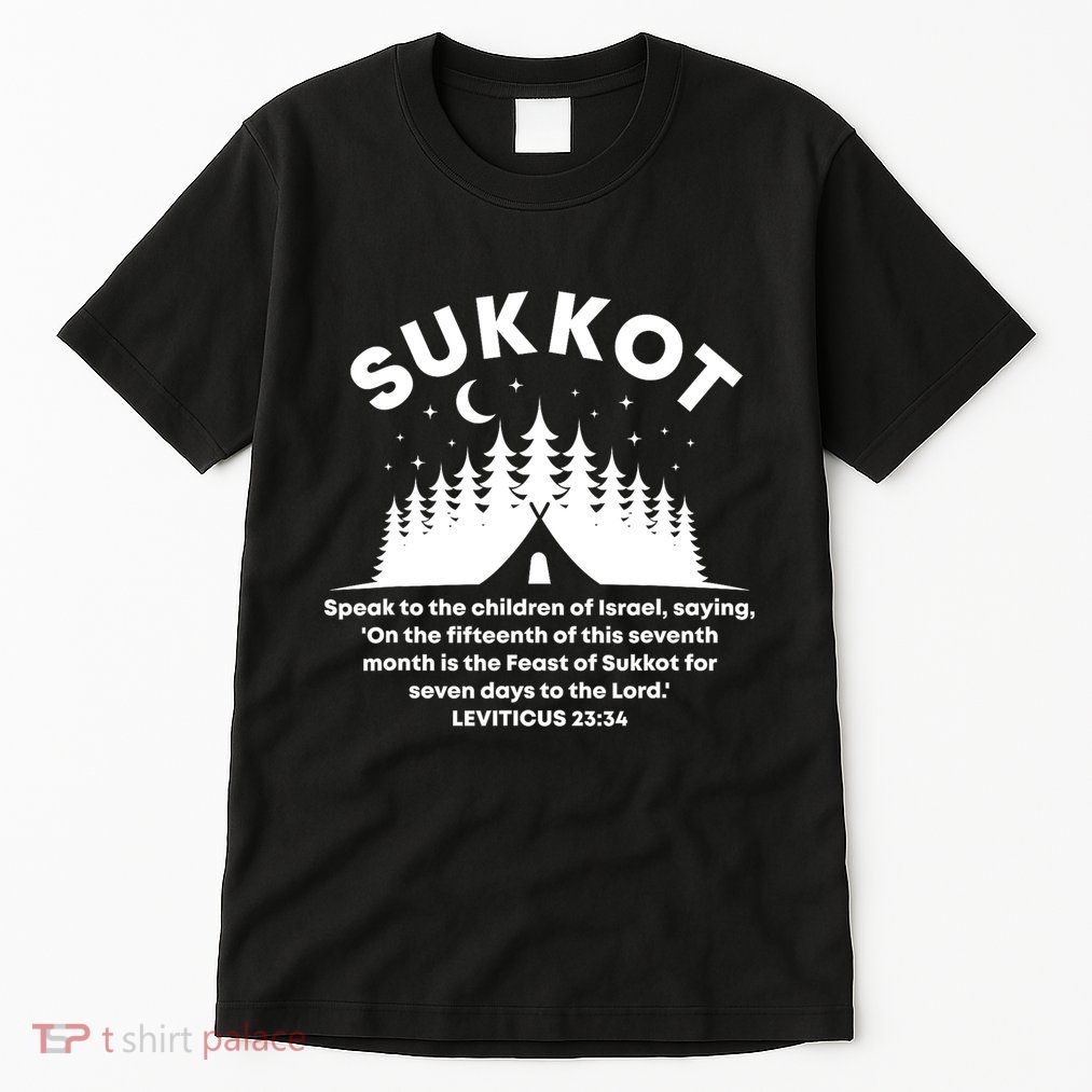Sukkot Bible Verse Jewish Scripture Feast of Tabernacles Tall T-Shirt
