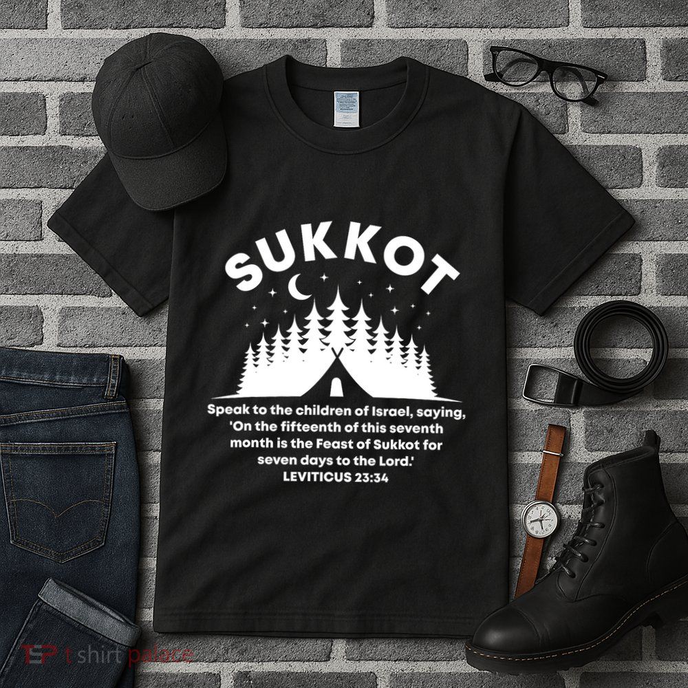 Sukkot Bible Verse Jewish Scripture Feast of Tabernacles Tall T-Shirt