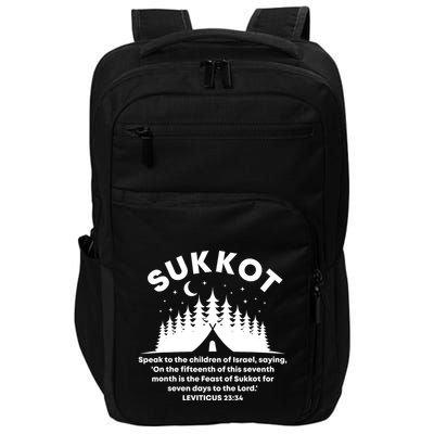 Sukkot Bible Verse Jewish Scripture Feast of Tabernacles Impact Tech Backpack