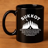 Sukkot Bible Verse Jewish Scripture Feast of Tabernacles 11oz C Handle Ceramic Mug