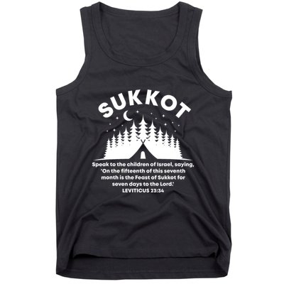 Sukkot Bible Verse Jewish Scripture Feast of Tabernacles Tank Top