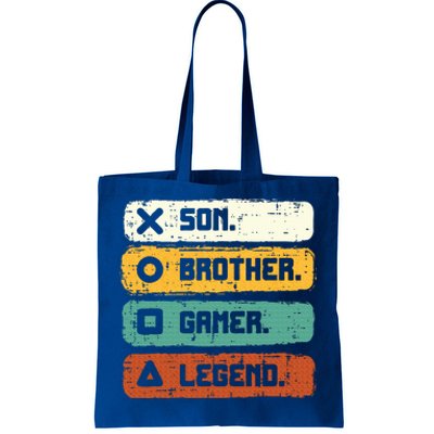 Son Brother Video Gamer Legend Gaming Tote Bag