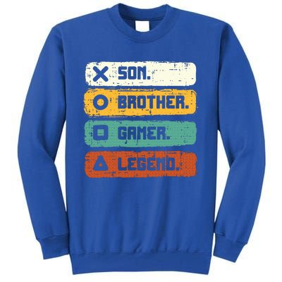 Son Brother Video Gamer Legend Gaming Tall Sweatshirt