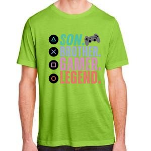 Son Brother Video Gamer Legend Gaming Gift Adult ChromaSoft Performance T-Shirt